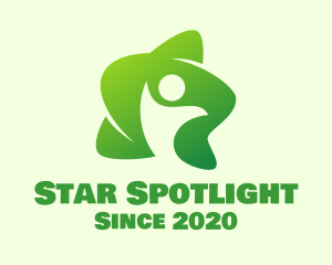 Green Star Human logo design