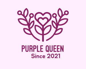 Purple Lovely Plant logo design