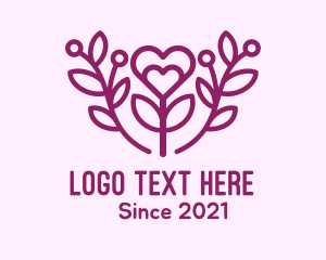 Relationship - Purple Lovely Plant logo design