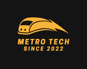 Metro - Lightning Bullet Train logo design