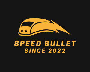 Bullet - Lightning Bullet Train logo design
