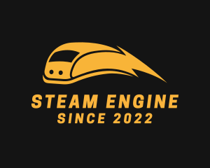 Locomotive - Lightning Bullet Train logo design