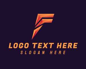 Letter F - Industrial Company Firm logo design