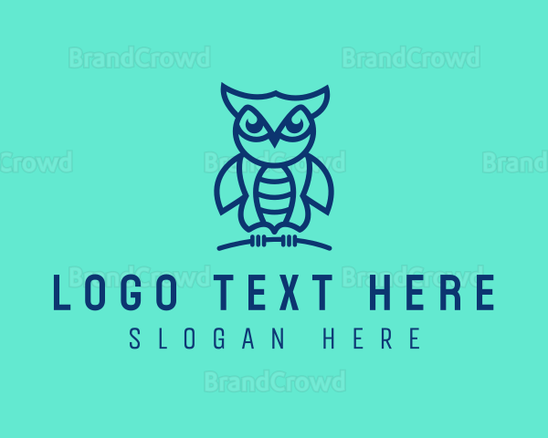 Cute Modern Owl Logo