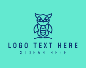 Wisdom - Cute Modern Owl logo design