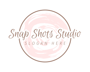 Round Script Watercolor Logo