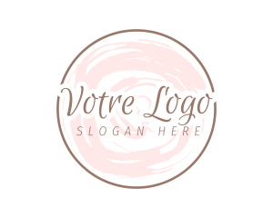 Round Script Watercolor Logo