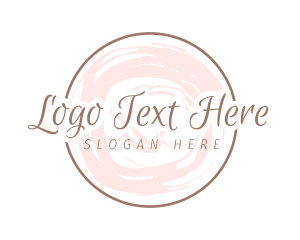 Round Script Watercolor Logo