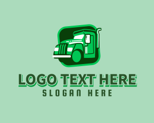 Tire - Vintage Truck Logistics logo design