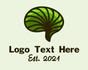 Venn Diagram - Green Healthy Brain logo design