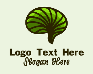 Green Healthy Brain  Logo