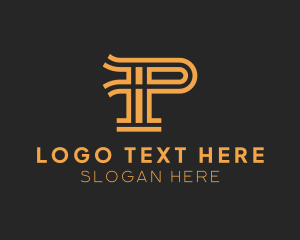 Letter P - Luxury Lifestyle Business logo design