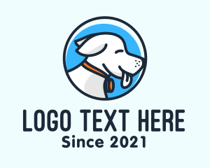 Dog Grooming - Happy Pet Puppy Dog logo design