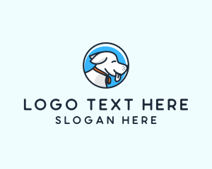 Dog Trainer - Happy Pet Puppy Dog logo design