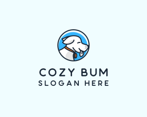 Happy Pet Puppy Dog logo design