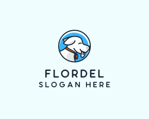 Happy Pet Puppy Dog logo design