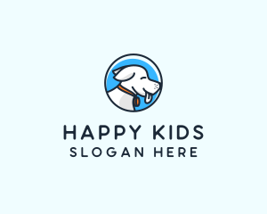 Happy Pet Puppy Dog logo design