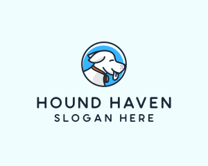 Happy Pet Puppy Dog logo design