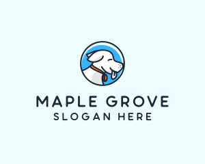 Happy Pet Puppy Dog logo design