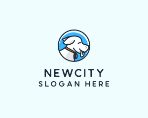 Happy Pet Puppy Dog logo design