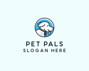 Happy Pet Puppy Dog logo design