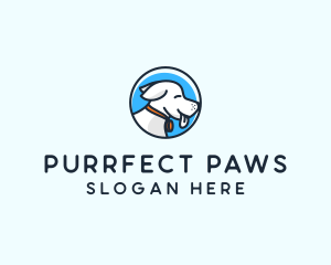 Happy Pet Puppy Dog logo design