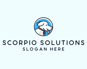 Happy Pet Puppy Dog logo design