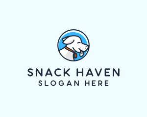 Happy Pet Puppy Dog logo design