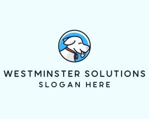 Happy Pet Puppy Dog logo design