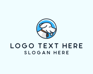 Labrador - Happy Pet Puppy Dog logo design