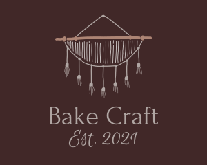 Handmade Macrame Tapestry logo design