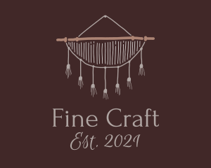 Handmade Macrame Tapestry logo design