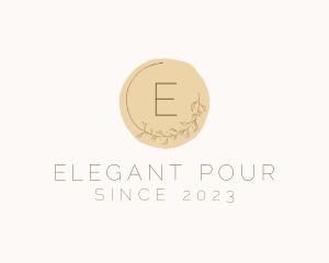 Elegant Floral Wreath logo design