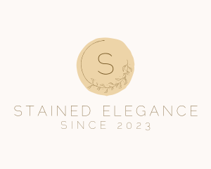 Elegant Floral Wreath logo design