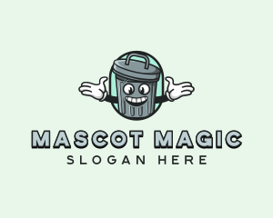 Mascot - Trash Bin Mascot logo design