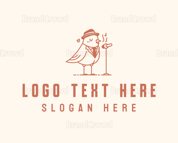 Pigeon Hat Singing Logo