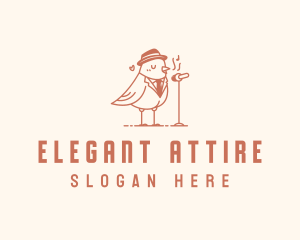 Pigeon Hat Singing logo design