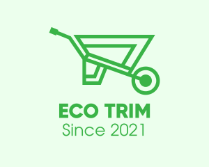 Eco Gardening Cart  logo design