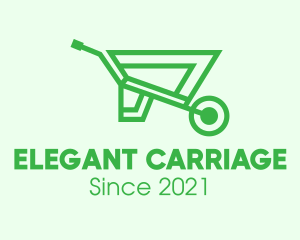 Carriage - Eco Gardening Cart logo design