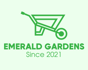 Eco Gardening Cart  logo design