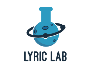 Lab Flask Planet logo design