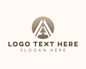 Data - Modern Tech Letter A logo design