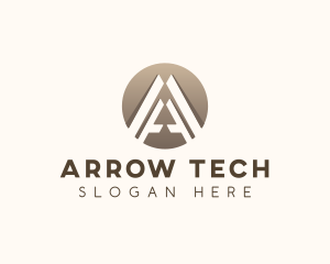 Modern Tech Letter A logo design