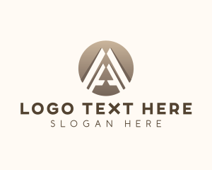 Online - Modern Tech Letter A logo design