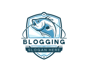 Fishing Hook Restaurant Logo