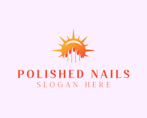 Sunny Nail Manicure logo design