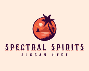 Tropical Summer Palm logo design