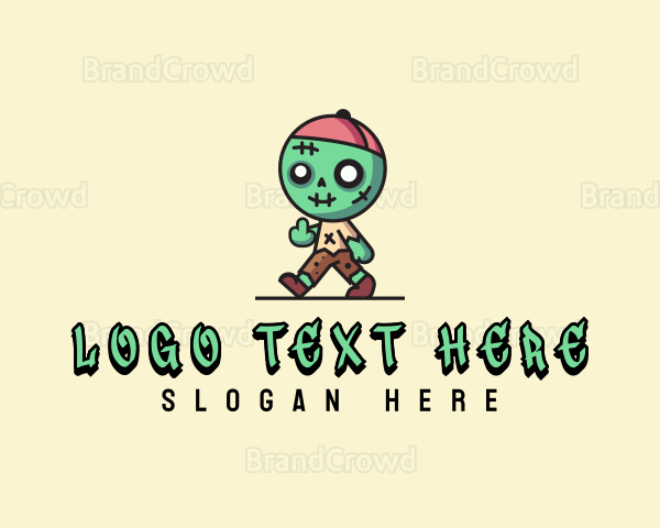 Rude Profanity Zombie Logo