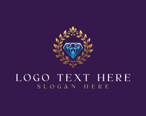 High End - Royal Diamond Wreath logo design