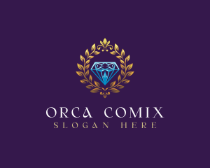 Royal Diamond Wreath logo design